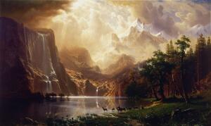 Among the Sierra Nevada California by Albert Bierstadt